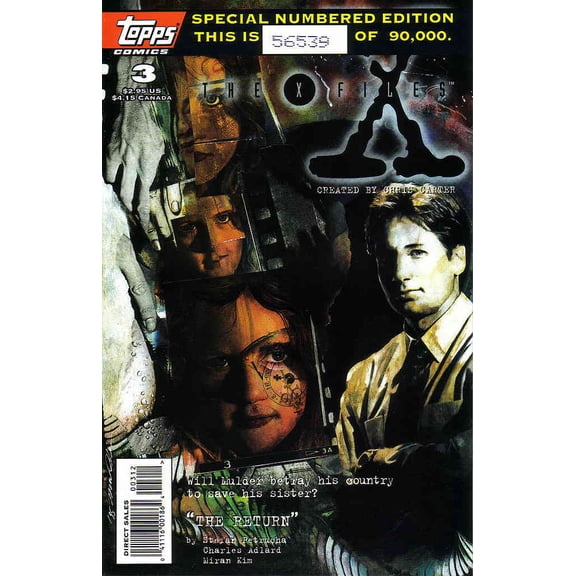 X-Files, The #3 (2nd) VF ; Topps Comic Book