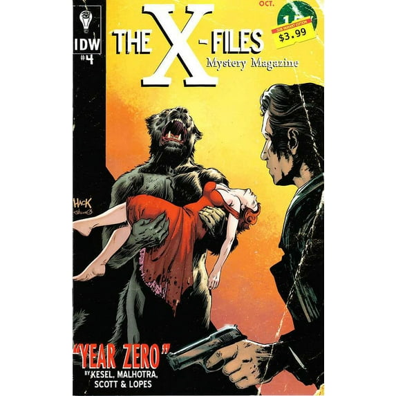 X-Files, The: Year Zero #4A VF ; IDW Comic Book