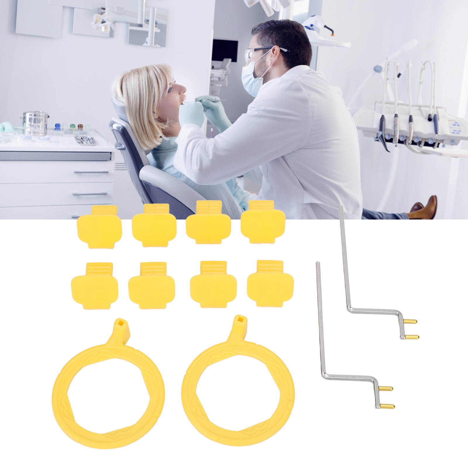 X Film Holder Positioner, With 8 Bite Piece, Detachable Posterior