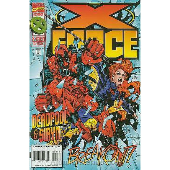 X-Force #47 Deluxe VF ; Marvel Comic Book