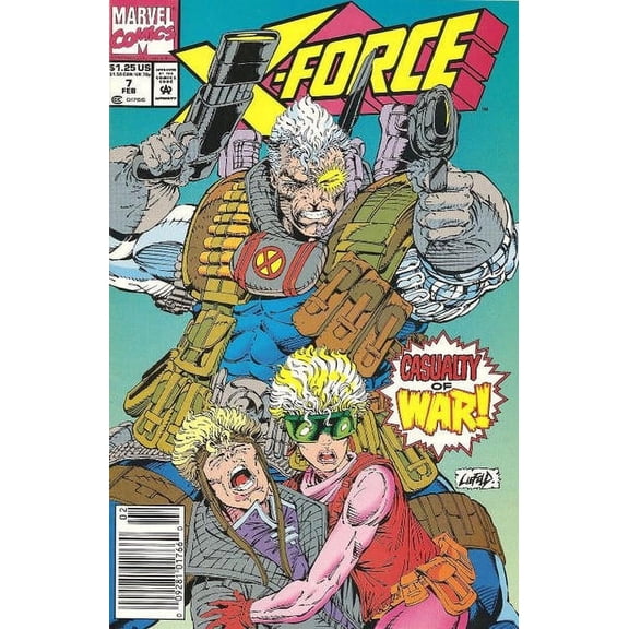 X-Force #7 (Newsstand) VF ; Marvel Comic Book