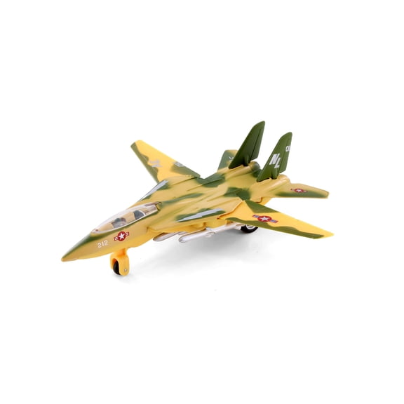 X Force Commander F-4 Tomcat Jet, Camo Green w/Yellow - Showcasts 51305 - 7 Inch Scale Plane