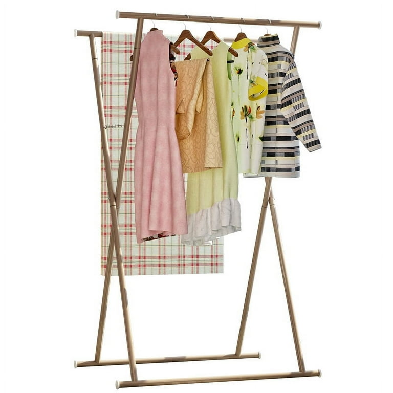 X frame outlet clothes rail