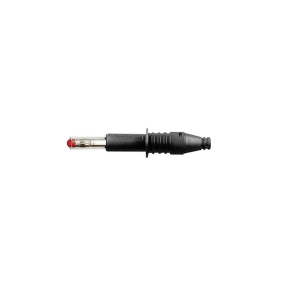 X-GL-438 Straight blade plug Plug, straight Pin diameter: 4 mm Black