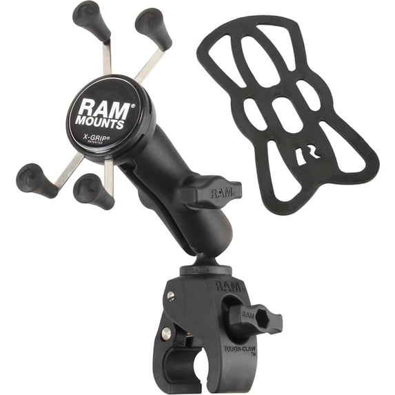 X-Grip Phone Mount with Tough-Claw Small Clamp Base