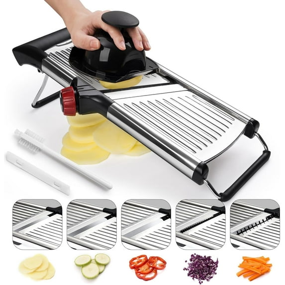 X Home Adjustable Stainless Steel Mandoline Slicer for Kitchen