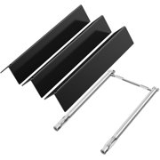 X Home Grill Replacement Parts for Weber Spirit & Spirit II 200 Series, Porcelain-enameled 7635 Flavorizer Bars and Stainless Steel 69785 Burner Tubes Set