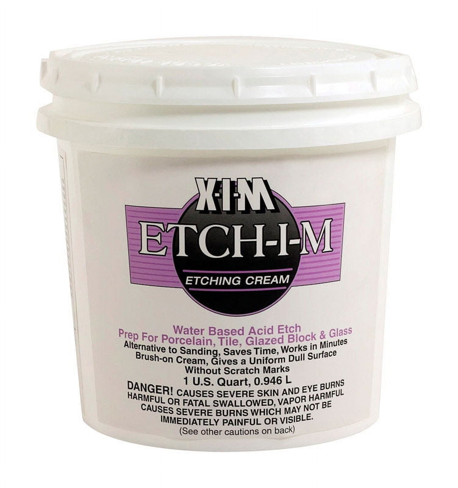 X-I-M 44082 Etch-I-M Water Based Etching Cream, 1 Quarts - Walmart.com