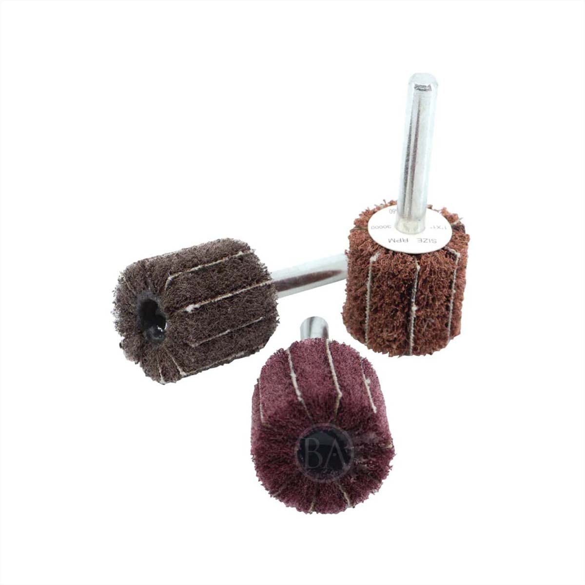 X Interleaf Flap Wheel With 1/4" Shank Mounted, Perfect For Finishing