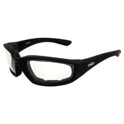 Global Vision Kickback Motorcycle Glasses Black Frame/Clear Lens
