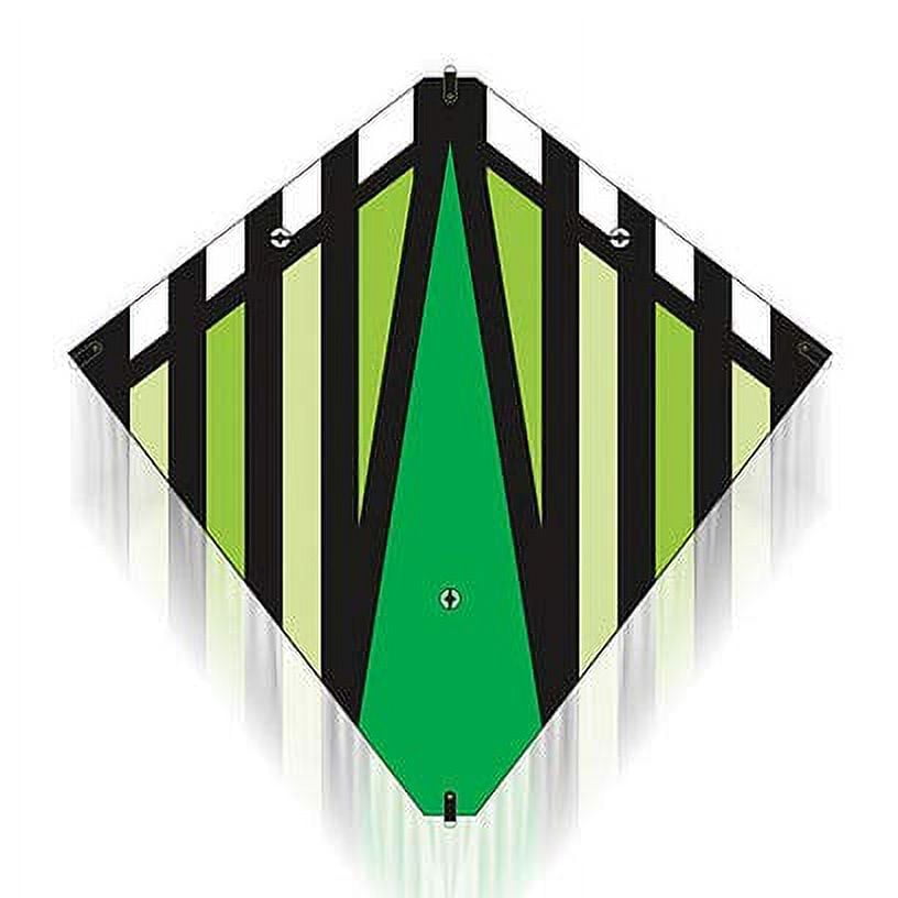 X Kites 30" Green Stunt Diamond Kite with Double Handles & Line