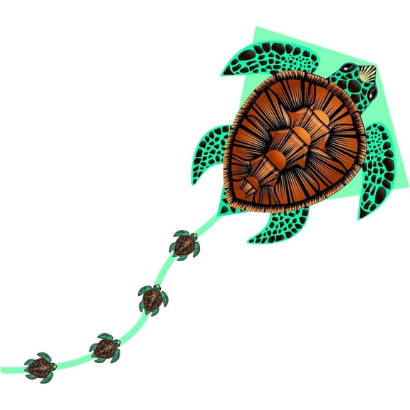 X Kites Deluxe Turtle Diamond Kite Nylon 26" Kite