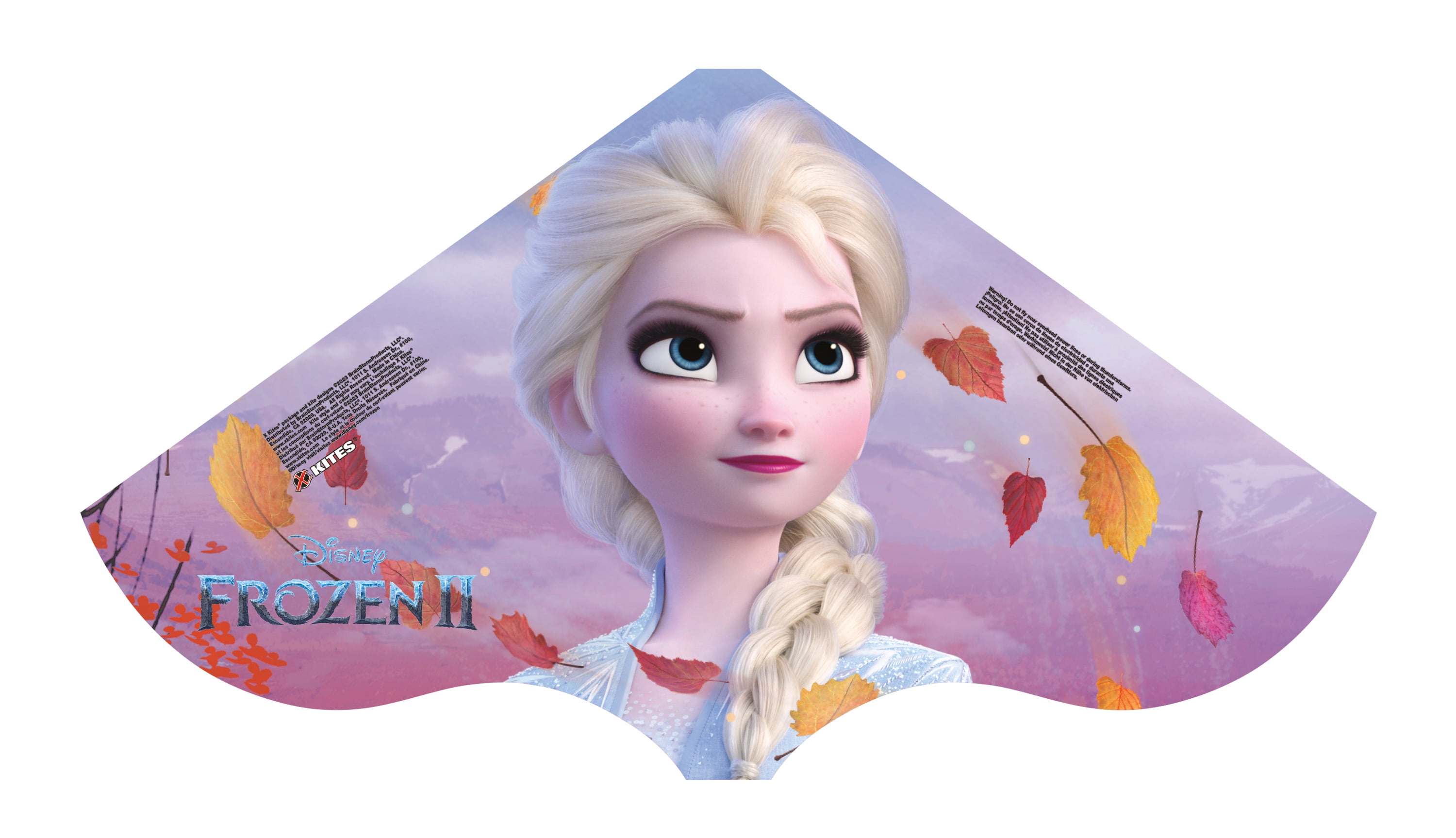 X Kites Frozen 2 Fiberglass Airframe SkyDelta Kite, Purple, 30"