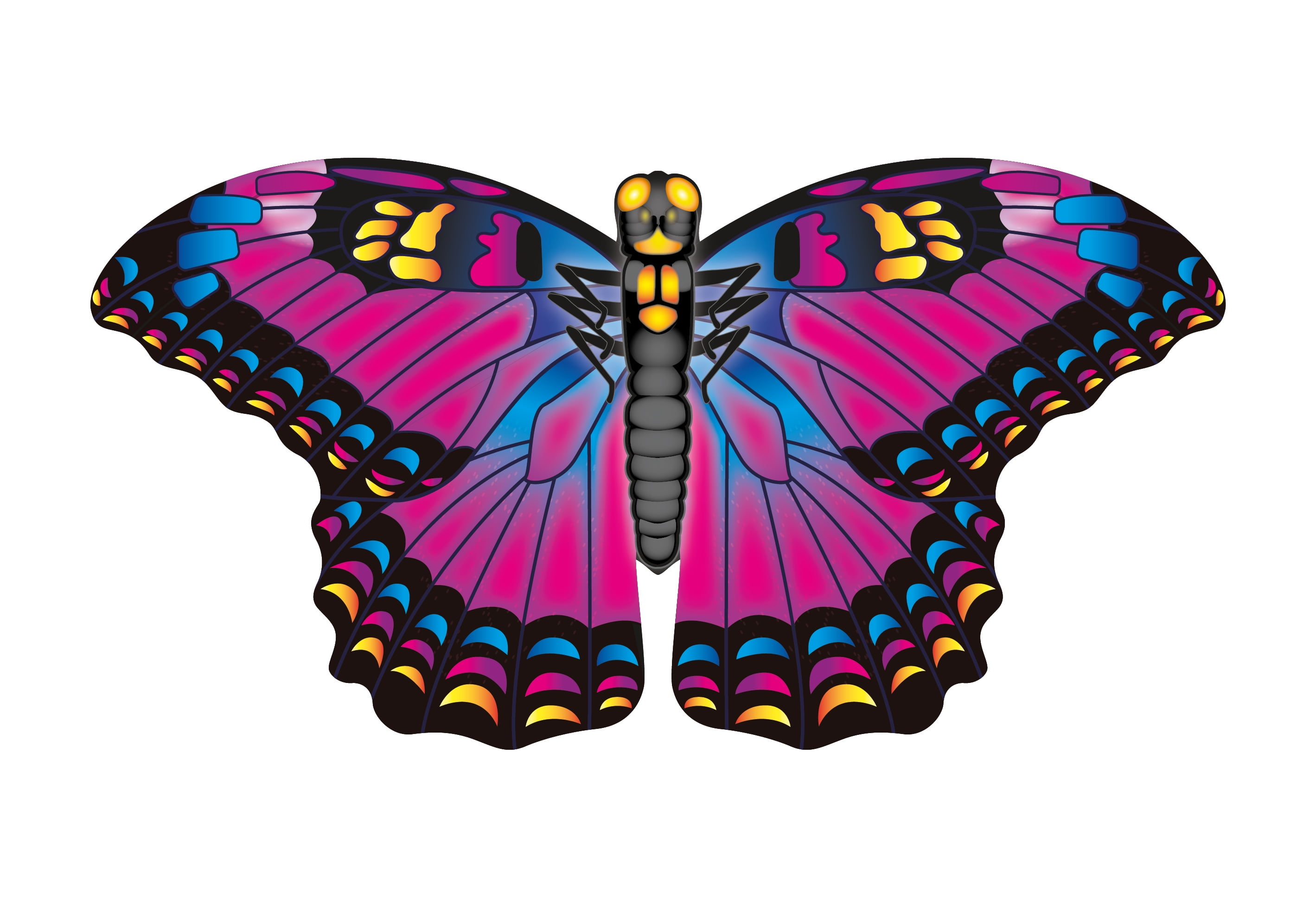 X Kites Nylon Butterfly Purple