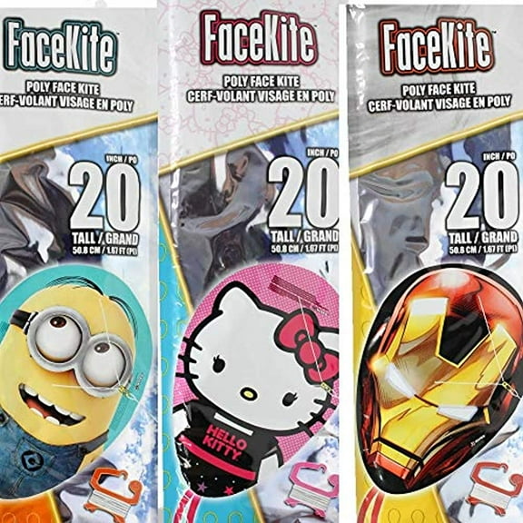 X Kites Poly 20 Faces Kite Facekite Tails Included Bumble Bee