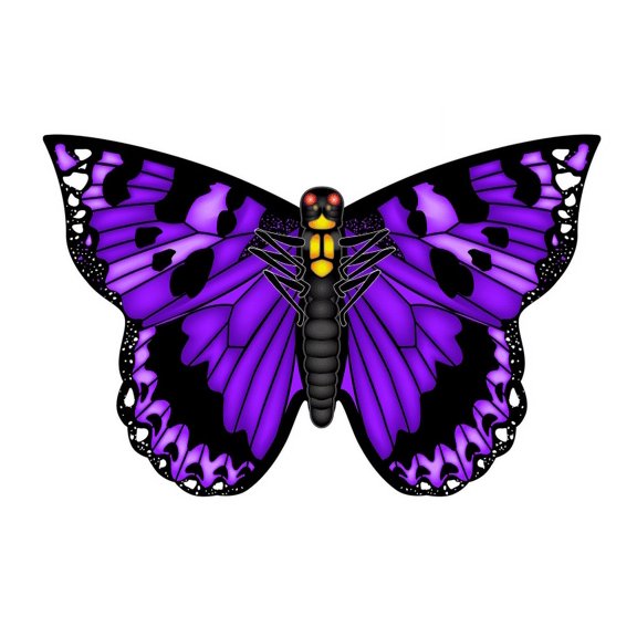 X Kites Poly Butterfly Kite Purple