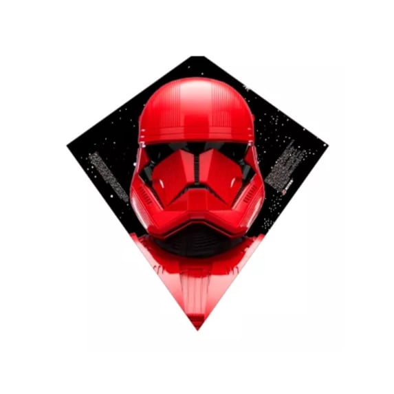 X-Kites Sky Diamond 23'' Poly Diamond Kite with Skytails Handle & Line Included! (Red Storm Trooper)
