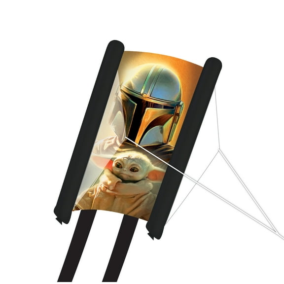 X Kites Inflate-A-Kite Star Wars The Mandalorian Inflatable Kite with Handle & Line