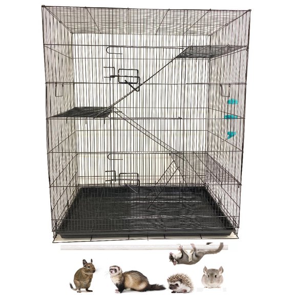 X-LARGE 36" Multi-Floors Small Animals Critters Rats Mice Hamster Gerbil Mouse Habitats Cage Tight 3/8-Inch Bar Spacing For Guinea Pig Ferret Chinchilla Sugar Glider Hedgehog Squirrel Rodent Degu