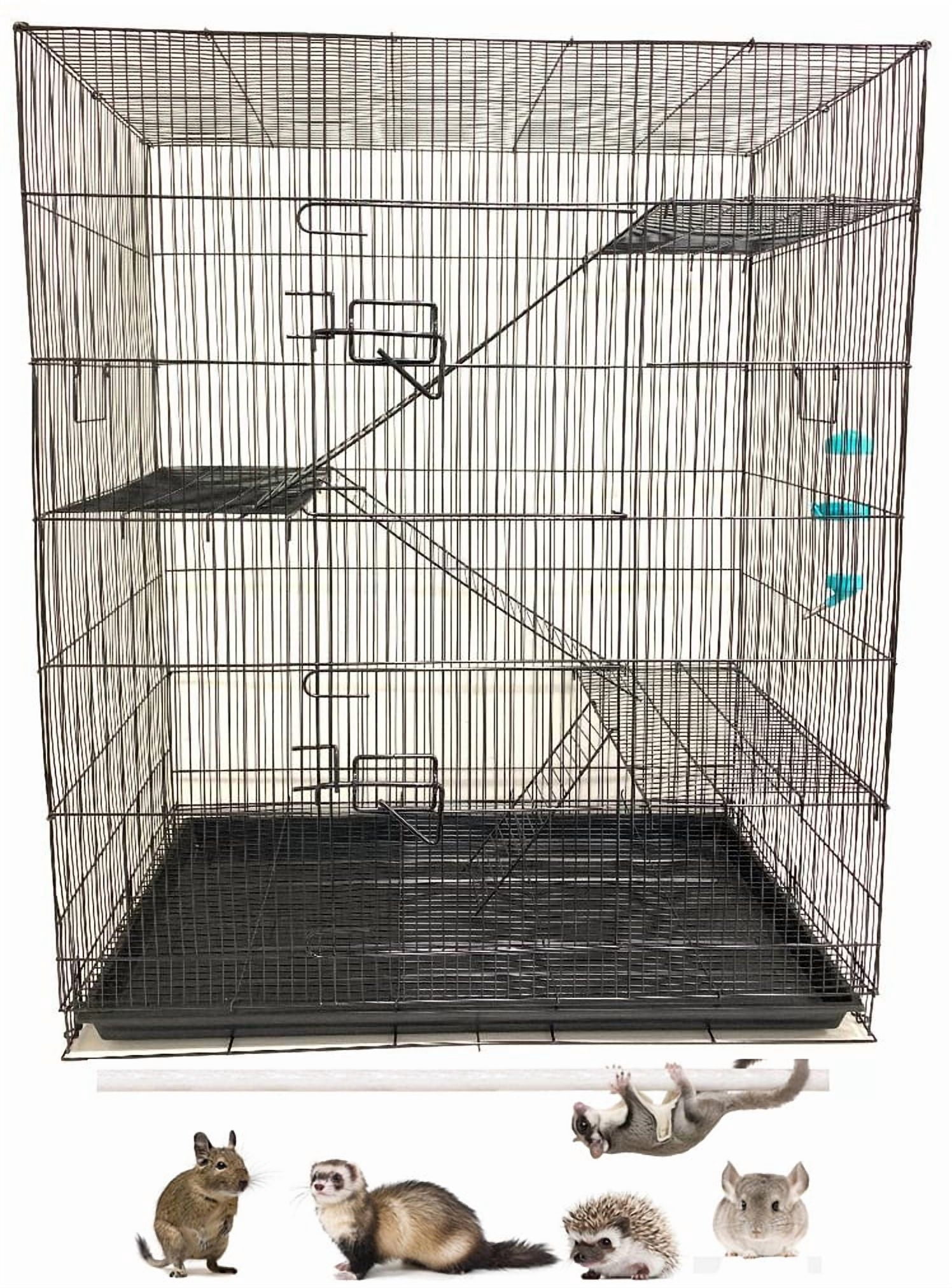 X-LARGE 36" Multi-Floors Small Animals Critters Rats Mice Hamster Gerbil Mouse Habitats Cage Tight 3/8-Inch Bar Spacing For Guinea Pig Ferret Chinchilla Sugar Glider Hedgehog Squirrel Rodent Degu