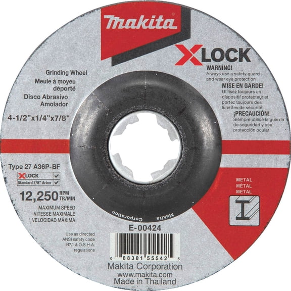 X-LOCK Metal Grinding Cut-Off Wheel - Pack of 4