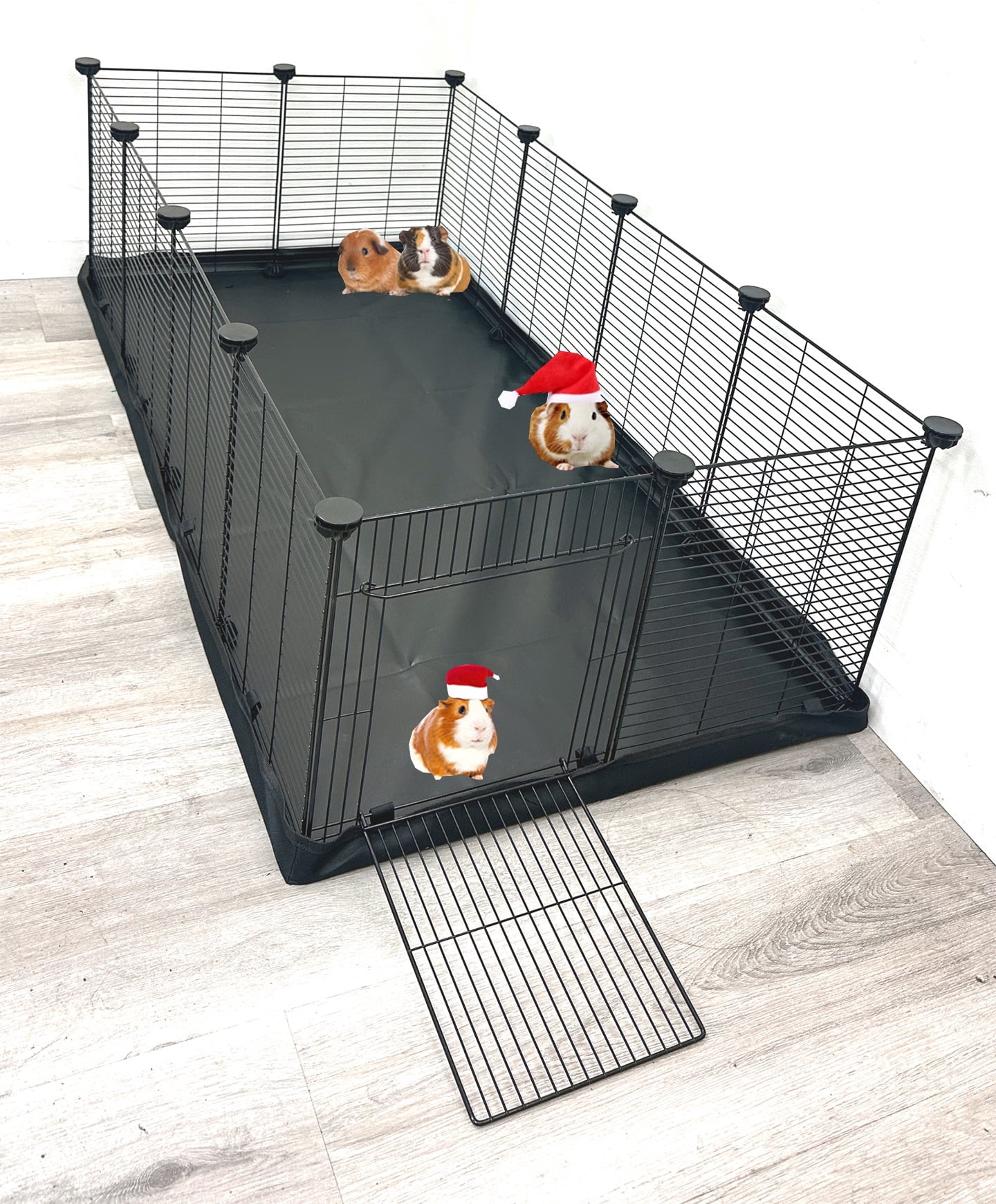 X-Large Guinea Pig Enclosure Hamster Habitat Critters Playpen With Access Door Play Ground Yard For Mouse Mice Gerbil Hedgehog Bunny with Washable Canvas Bottom