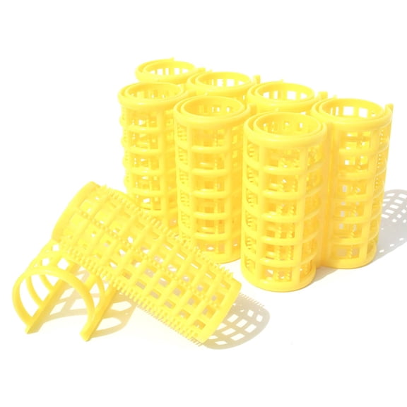 X-Large Hair Rollers Comb Curlers Clips Styling Rollers Hair Curls Wave Style Hairdressing Curlers Tools (Plastic Styling 30mm 1 1/8"' 8PCS Random Clolor)