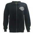 thumbnail image 1 of X-Large Men's Track Jacket Bar & Shield Black Zip Warm Up (XL) 30296616, 1 of 2