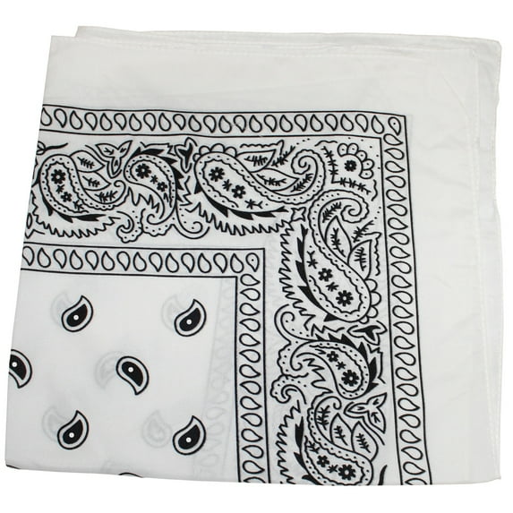 X-Large Paisley Bandana 27x27 inches 100% Cotton Unisex Soft Breathable Fashion