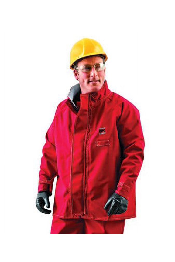 X-Large Red 30'' Sawyer-Tower CPC Polyester Trilaminate Gore Fabric Splash Protection Jacket