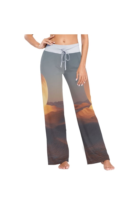 X-Large Women's Comfy Casual Pajama Pants Stretch Fabric Suitable for Yoga Pants Hippie Pants,The Best Holiday Gifts for Women A Full Moon