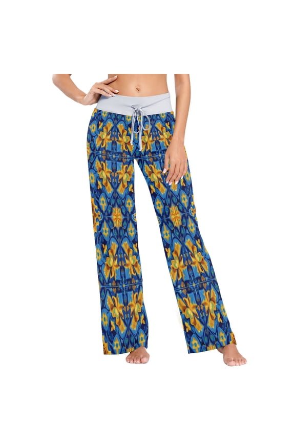 X-Large Women's Comfy Casual Pajama Pants Stretch Fabric Suitable for Yoga Pants Hippie Pants,The Best Holiday Gifts for Women Moroccan Motifs