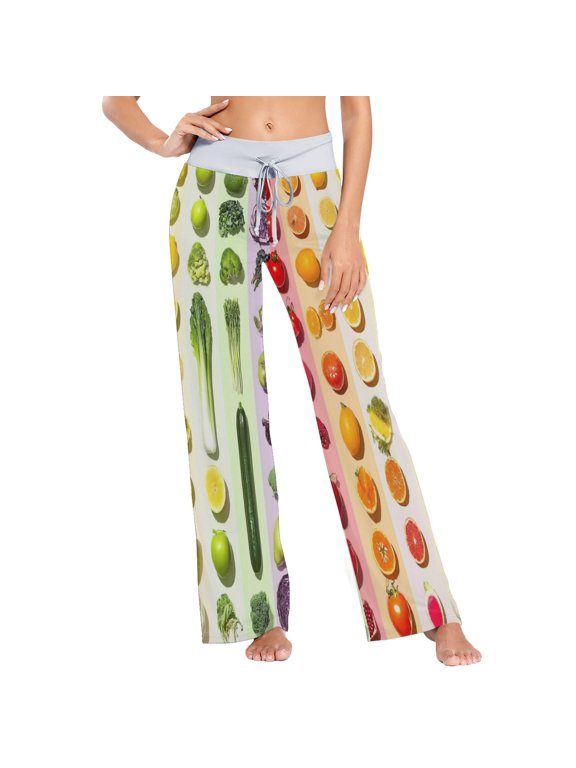 X-Large Women's Comfy Casual Pajama Pants Stretch Fabric Suitable for Yoga Pants Hippie Pants,The Best Holiday Gifts for Women Rainbow Colors