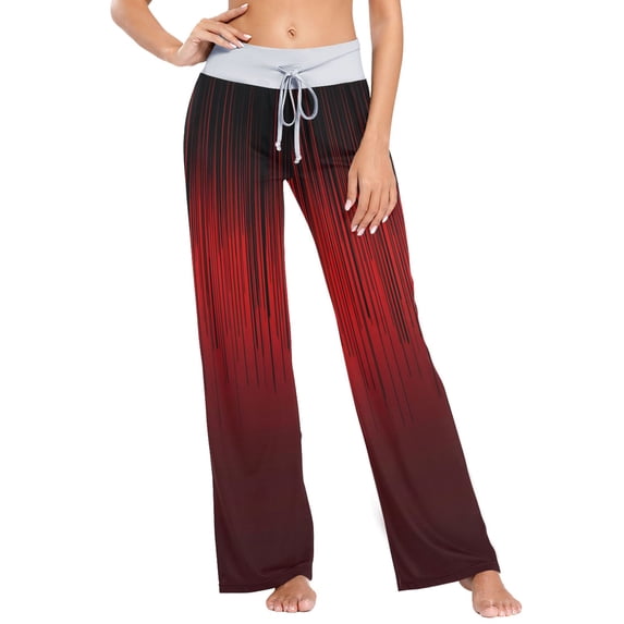 X-Large Women's Comfy Casual Pajama Pants Stretch Fabric Suitable for Yoga Pants Hippie Pants,The Best Holiday Gifts for Women Red Vertical