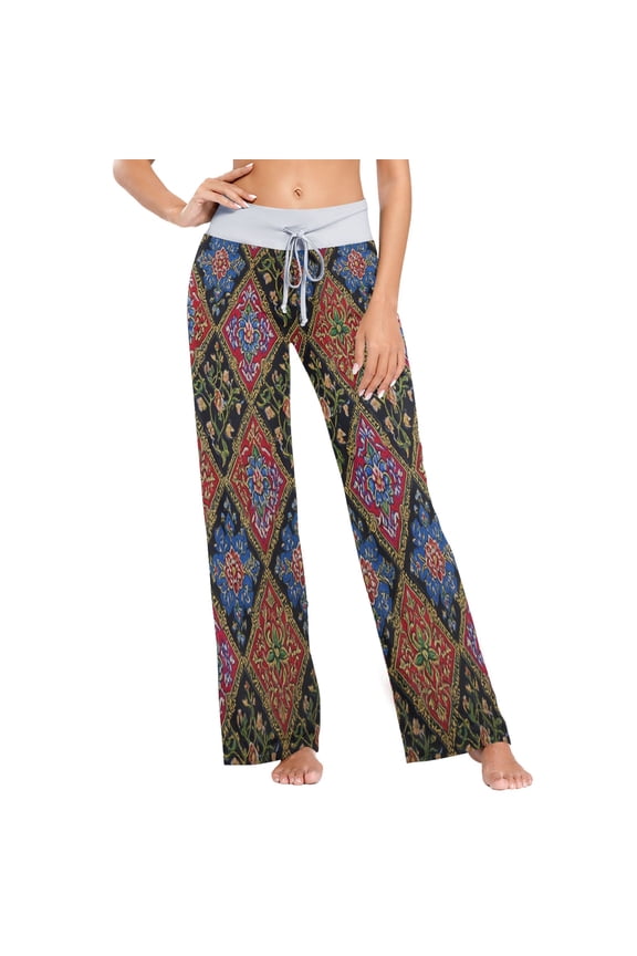 X-Large Women's Comfy Casual Pajama Pants Stretch Fabric Suitable for Yoga Pants Hippie Pants，The Best Holiday Gifts for Women Traditional Thai