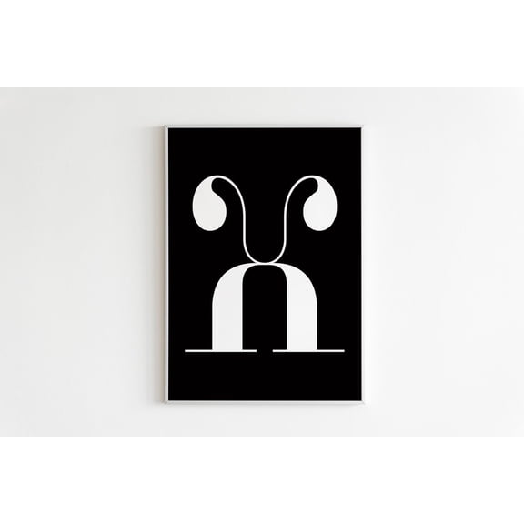 X Letter Wall Art,Letters,Scandinavian Poster,Home Decor,Affiche Scandinave,Guest Room Print,Minimalist Entryway Print Home Decor #525, Unframed Poster Size 8x12