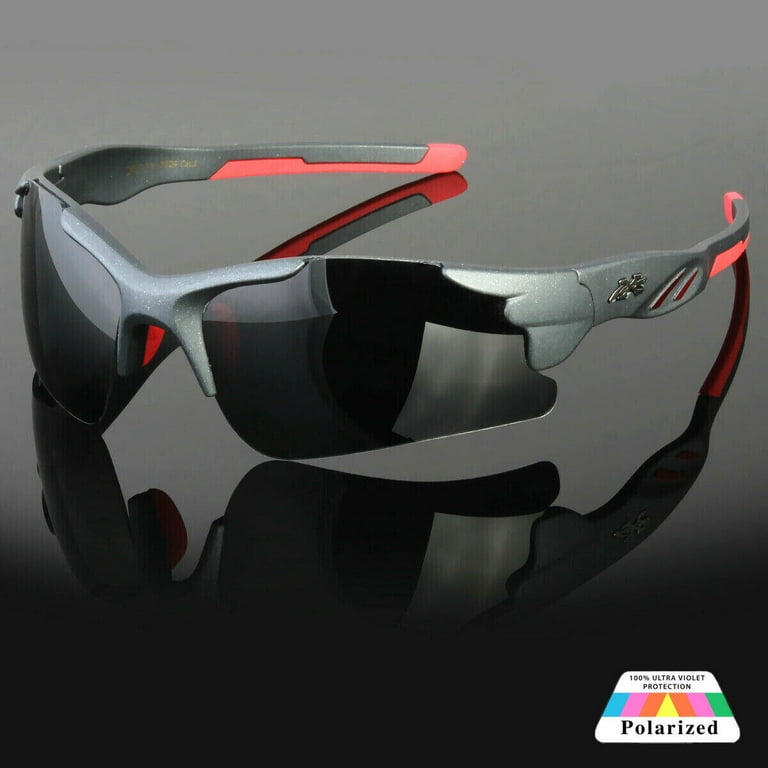 X-Loop Polarized Wrap Sunglasses Mens Sport Fishing Golfing - Main Image