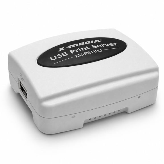X-MEDIA 1-Port USB 2.0 Fast Ethernet Print Server