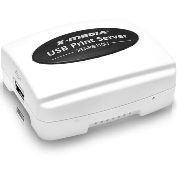 X-MEDIA 1-Port USB 2.0 Fast Ethernet Print Server