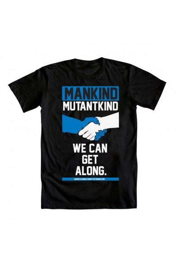 X-MEN WE CAN GET ALONG BLK T/S Med