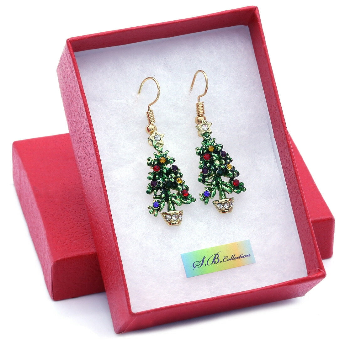 SOUL BREEZE COLLECTION X-Mas Holiday Christmas Tree Earrings Women Girls Thanksgiving Jewelry