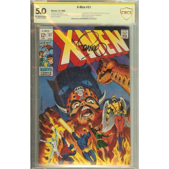 X-Men #51 Signed Jim Steranko CBCS 5.0