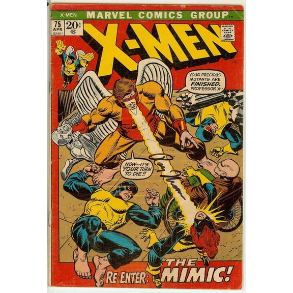 X-Men #75 Signed by Roy Thomas