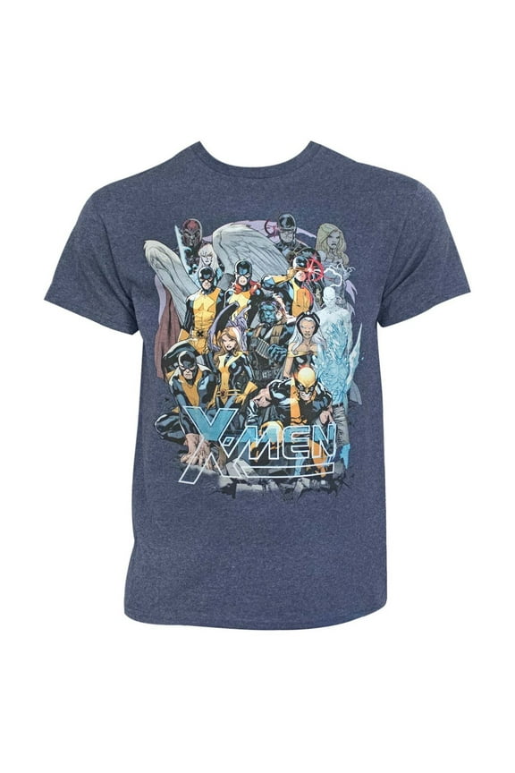 808486-M X-Men Past & Future United Mens T-Shirt - Medium