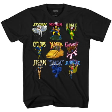 Marvel Comics Team Up Group Shot Adult T-Shirt – Black, Short Sleeve, Crew Neck – Unisex