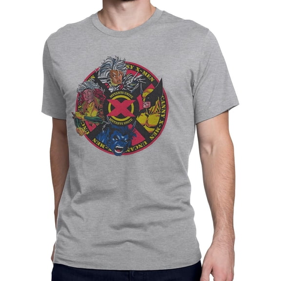 X-Men 90's Mutant Circle by Jim Lee Men's T-Shirt-Small