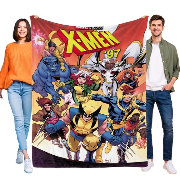 X-Men '97[17]Flannel Throw Blanket Warm 3D Printed Flannel Throw/Blanket Ultra-Soft Lightweight Warm Flannel All Season Light Weight Living Room/Bedroom Warm Blanket 40"X60"(100cm*150cm)
