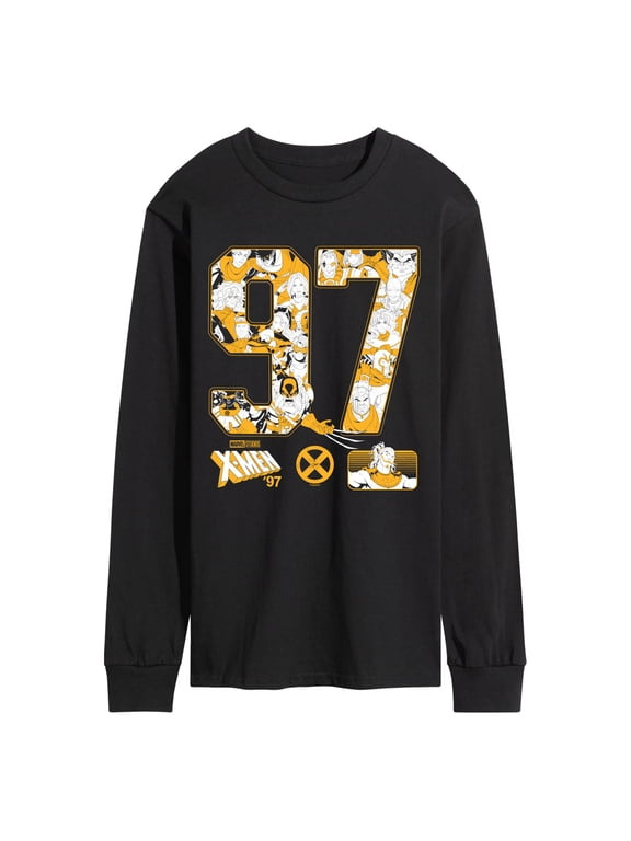 - 97 Character Jersey Men's Long Sleeve Graphic T-Shirt