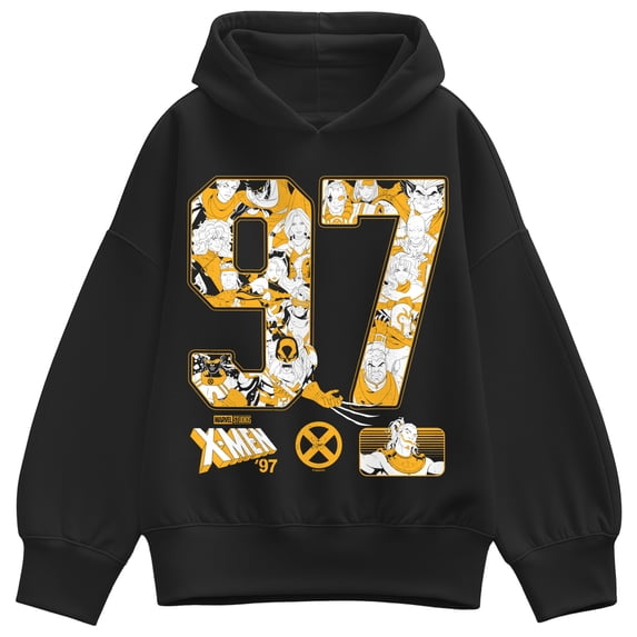 X-Men - 97 Character Jersey Women's Oversized Fleece Hoodie Sweatshirt