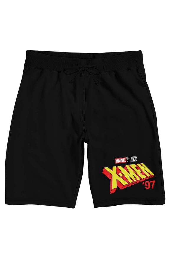 X-Men '97 Logo Men's Black Sleep Pajama Shorts Medium